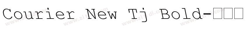 Courier New Tj Bold字体转换